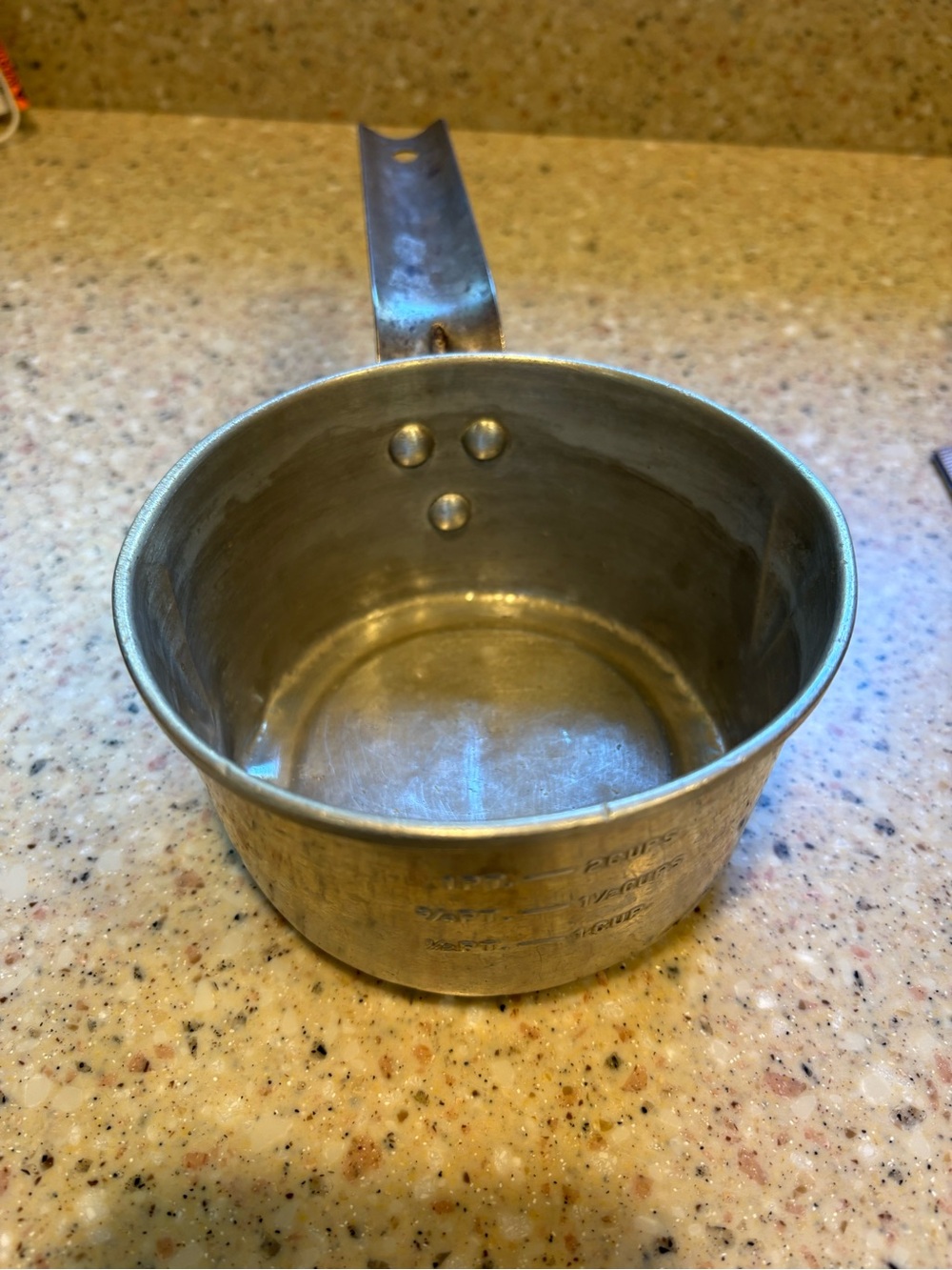 Vintage Century Aluminum Ware Small 2 Cup Measuring Pot